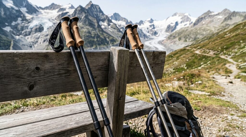bastoncini da trekking quale migliore fra alluminio e cabonio